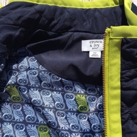 Crown and Ivy Zip Up Quilted Puffer vest NWT - Picture 4 of 5
